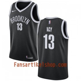NBA Brooklyn Nets Trikot Quincy Acy 13 Nike 2017-18 Schwarz Swingman - Herren